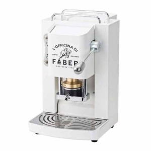 Macchina da caffe` a cialde pro deluxe pure white cromato