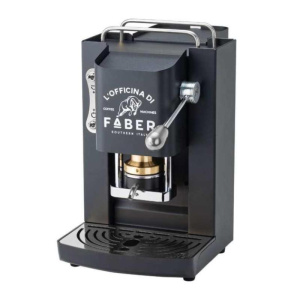 Macchina da caffe` a cialde pro deluxe mat black cromato