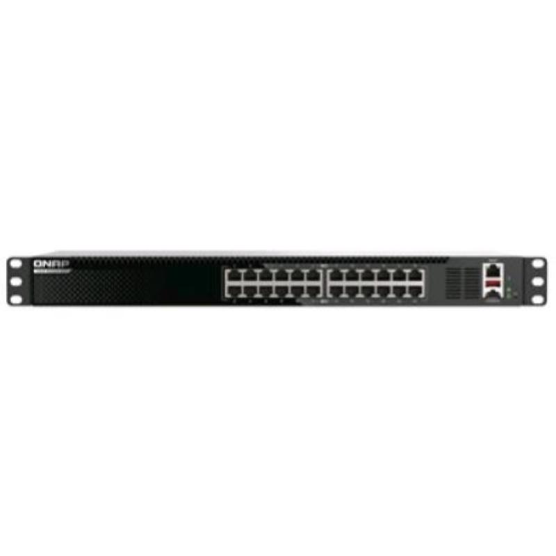 Qnap qsw-m3224-24t switch di rete gestito l3 24 porte lan rj-45 10gbe base-t grigio