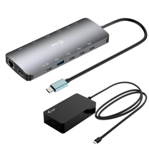 I-tec docking station usb-c nano 3x lcd 2x hdmi 1x usb-c video, pd 140w