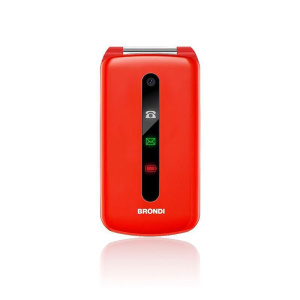 Brondi president telefono cellulare dual sim 3“ rosso