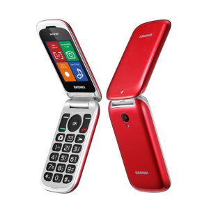 Brondi stone apertura a conchiglia e flip attivo dual sim 2.4“ rosso