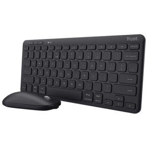 Trust lyra tastiera mouse incluso rf senza fili e bluetooth qwerty italiano nero