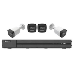 Ezviz x5k+h3k(4k) poe nvr kit collega fino a 8-ch 4k telecamere ip, poe. visione notturna a colori,