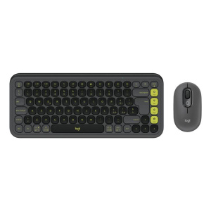 Logitech 920-013115 tastiera mouse incluso universale bluetooth qwerty indiano grafite, verde