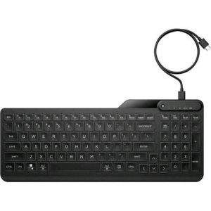 Hp 405 tastiera usb retroilluminata led tasti ultrasilenziosi multidispositivo layout italiano nero