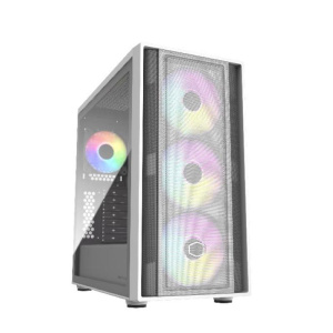 Cabinet atx midi tower cooler master mb600-wgnn-s00 masterbox 600 white atx 2×3.5 2×2.5 2xusb3.2 3x140mm-argb noalim vetro later