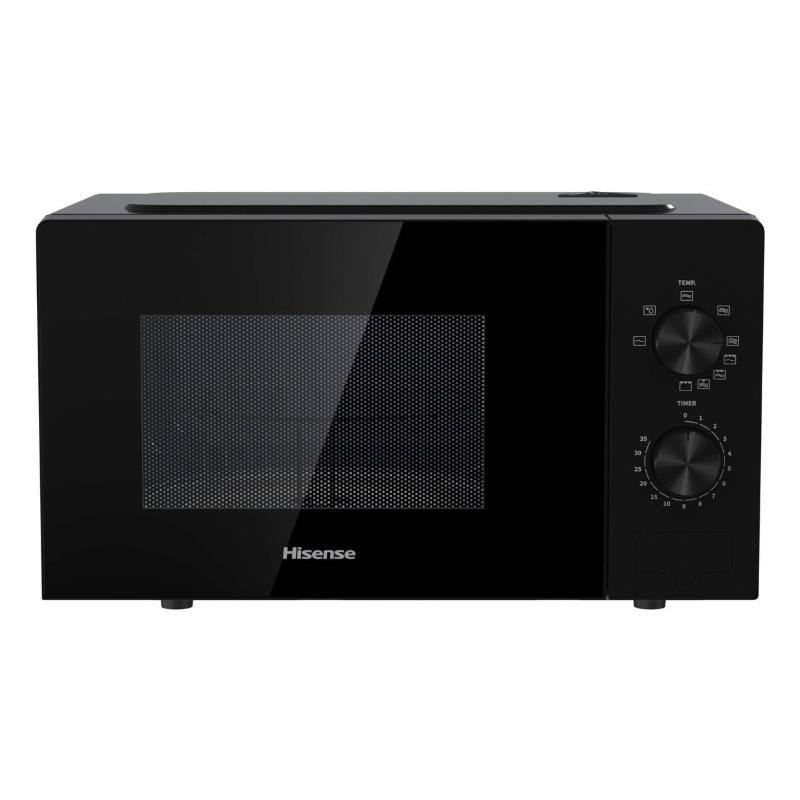 Hisense h20mobp1g forno a microonde + grill 20 lt 700 w 900 con grill 5 livelli funzione sbrinamento nero