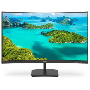 Monitor philips lcd va curved led 23.6 wide 241e1sc/00 4ms fhd 3000:1 black vga hdmi vesa fino:30/04