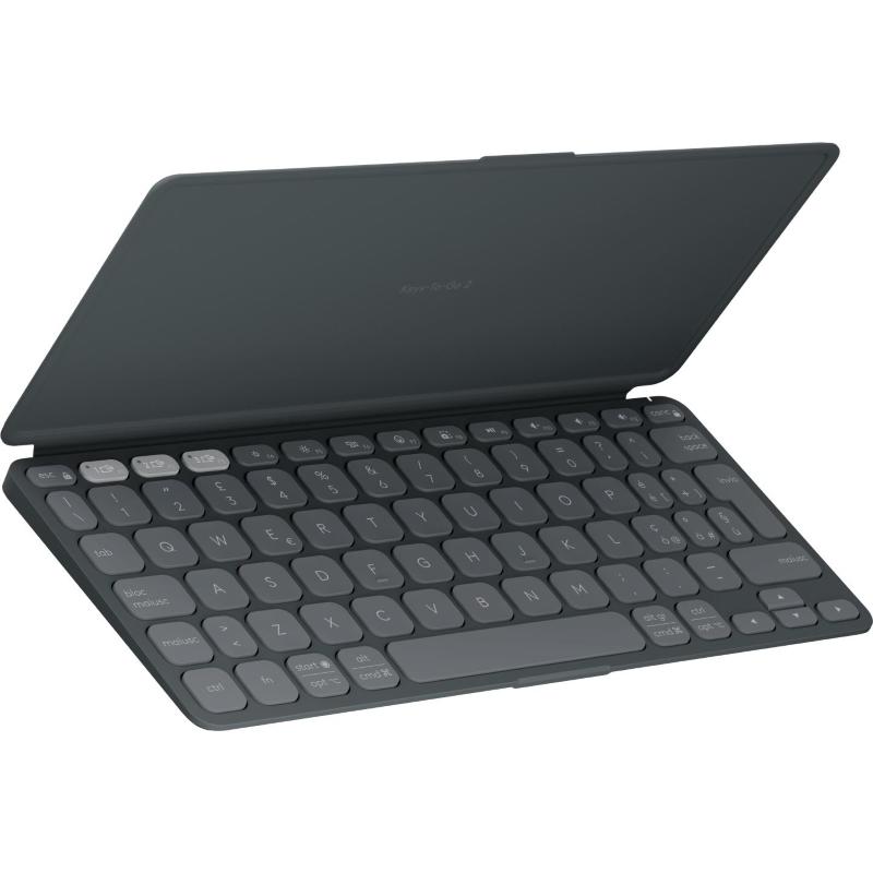 Logitech keys-to-go 2 mini tastiera qwerty wireless bluetooth layout italiano grafite