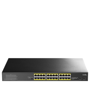 Cudy gs1028ps2 switch di rete 24 porte gigabit poe+ 2 sfp 300w rack montabile