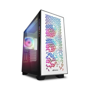 Case gaming elite shark ca300h white rgb atx no alimentatore – bianco