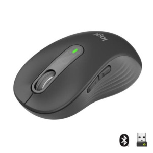 Logitech signature m650 l mouse wireless per mani grandi con durata batteria di 2 anni clic silenziosi e tasti personalizzabili