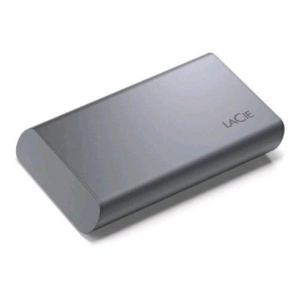 Lacie mobile secure stkh500800 ssd 500gb crittografato esterno portatile usb-c 3.2 gen 2 -256 bit aes con 3 anni seagate recupero dei dati grigio