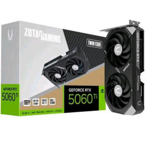 Zotac gaming geforce rtx 5060 ti twin edge 16gb gddr7 dlss4 dual fan pcie 5.0 16x – 1 x hdmi 3 x displayport