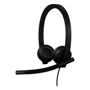 Logitech h570e cuffie con microfono over ear usb-a cancellazione del rumore certificato per i team microsoft
