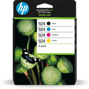 Hp 924 cartucce inchiostro originali cmyk resa standard 4pz per officejet pro