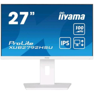 Iiyama prolite xub2792hsu-w6 27 led full hd ips 250 cd/mq contrasto 1300:1 – 100hz 0.4ms altoparlanti regolabile in altezza hdmi displayport bianco