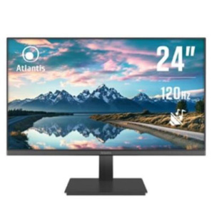 Monitor atlantis led 23,8 wide a05-he24vf-vhm va 120hz 1920×1080 5ms 280cd/mÂ² 4.000:1 vesa 2x2w mm vga hdmi black
