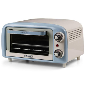 Ariete 3919/05 forno elettrico vintage 10 lt 800w temperatura regolabile doppio vetro con timer celeste