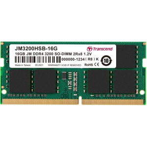 Transcend jetram jm3200hsb-16g memoria 16 gb ddr4 3200 mhz