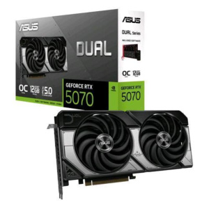 Asus dual-rtx5070-o12g nvidia geforce rtx 5070 12 gb gddr7 dual fan pci express 5.0 – 1 x hdmi 3 x displayport