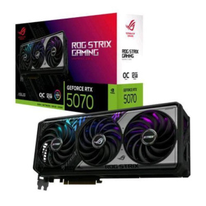 Asus rog -strix-rtx5070-o12g-gaming nvidia geforce rtx 5070 12 gb gddr7 triple fan pci express 5.0 – 2 x hdmi 3 x displayport