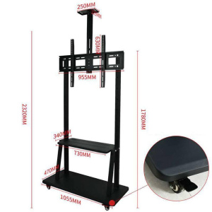 Link staffa pavimento 37/100 ruote ripiano vesa max 900×600 120kg