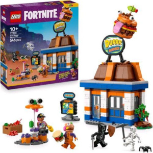Lego fortnite ristorante di durrr burger gioco creativo con 4 minifigure
