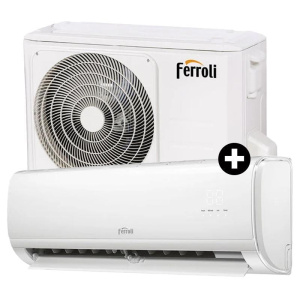 Ferroli giada s 12000 btu (2cp001mf+2cp001if) – condizionatore 12000 btu – inverter – gas r32 – controllo wi-fi – classe a+/a++