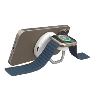 Hj 2-in-1 magnetic charg.stand wh.