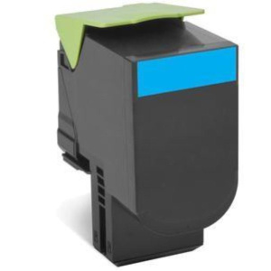 Lexmark 80c2hce cartuccia toner 1 pz originale ciano