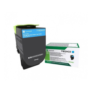 Lexmark 71b2hc0 cartuccia toner 1 pz originale ciano