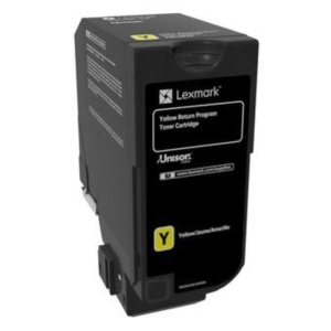 Lexmark 74c20y0 cartuccia toner 1 pz originale giallo
