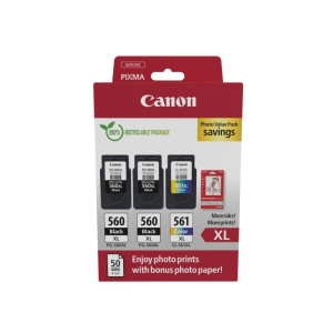 Canon 3712c012 cartuccia d`inchiostro 3 pz originale resa elevata (xl) nero, ciano, magenta, giallo