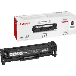 Canon crg-718 bk cartuccia toner 1 pz originale nero