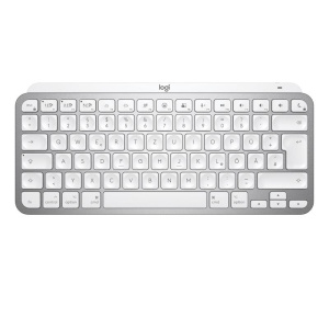 Logitech mx keys mini for mac minimalist wireless illuminated keyboard tastiera ufficio bluetooth qwertz tedesco grigio