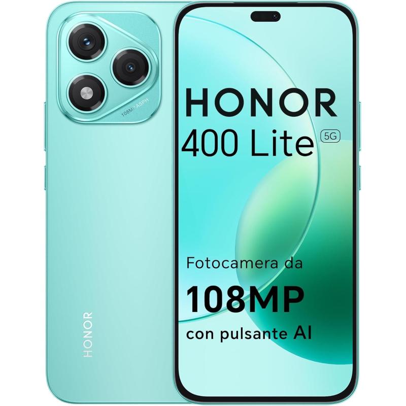 Honor 400 lite 5g 8+8/256gb marrs green dual sim - (garanzia italia - no brand)