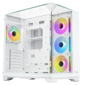 Case gaming dark cave pano – no alimentatore – argb fan – bianco (itgcadcpaw)