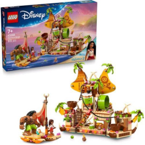 Lego disney oceania 2 il barcone dei kakamora con mini bambola di vaiana e figura maui