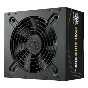 Cooler master alimentatore atx 850w coolermaster mwe gold v3 mpe-8506-acag-beu pfc-attivo 80+ 240vac non modulare fan120mm 140x150x86mm