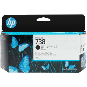 Hp cartuccia di inchiostro designjet 738 da 130 ml nero