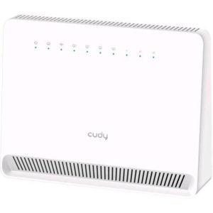 Cudy lt400v router wi-fi 4g n300 bianco con slot sim e 4 porte ethernet modem
