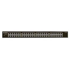 Netgear switch 48 porte gigabit desktop unmanaged case metallico rack mountable