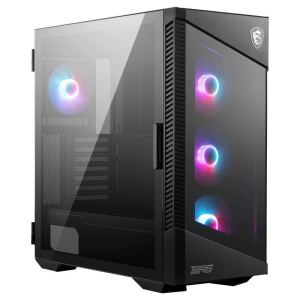 Msi case atx mpg velox 100r mid-tower 1xvetro temperato, 7 slot espansione, 2×3,5/4×2,5, 3x120mm