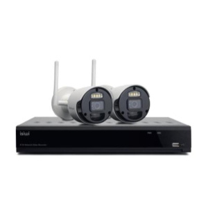 Isiwi kit wireless connect s2 isw-k1n8bf2mp-2 gen1 nvr 8 canali + 2 telecamere ip 1080p 2mpx wireles