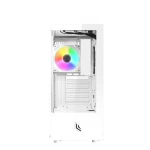 Noua case atx nexus p200 bianco 0.5mm spcc 2, usb3.0/2.0 , fan argb front, glass