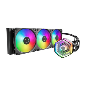 Cooler master dissipatore a liquido masterliquid 360 atmos argb gen 2, sickleflow v2 120 argb