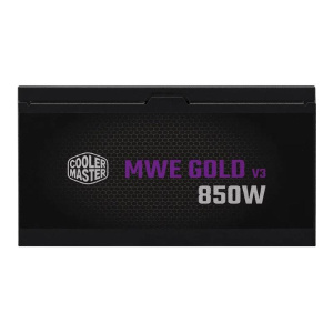 Cooler master alimentatore mwe gold 850 v3, 850w 80+gold non modulare atx 3.1 ventola 120mm, gar 5 a