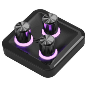 Cooler master hub 3xknob, modulo accessorio magnetico, 3 manopole alta precisione